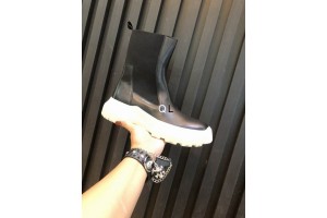 Rick Owens SS23 EDFU Beatle Bozo Tractor in Black White ROWHT-004