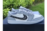 Dior x Air Jordan 1 Retro Low Grey 