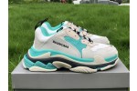 Balenciaga Triple S  White & Green Sneaker 