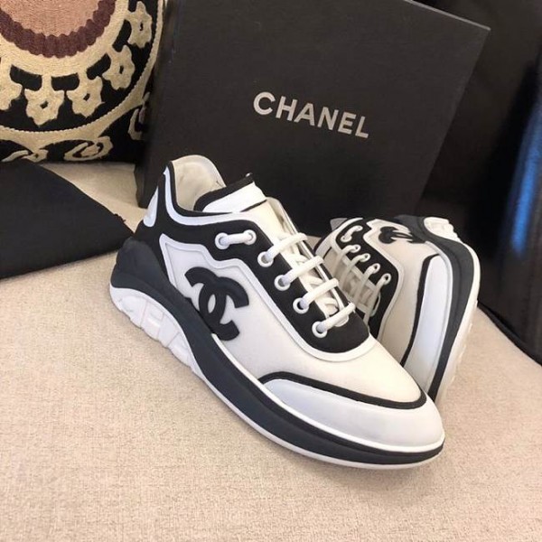 Chanel Sneakers White/Black 