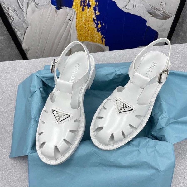 Prada white sandals