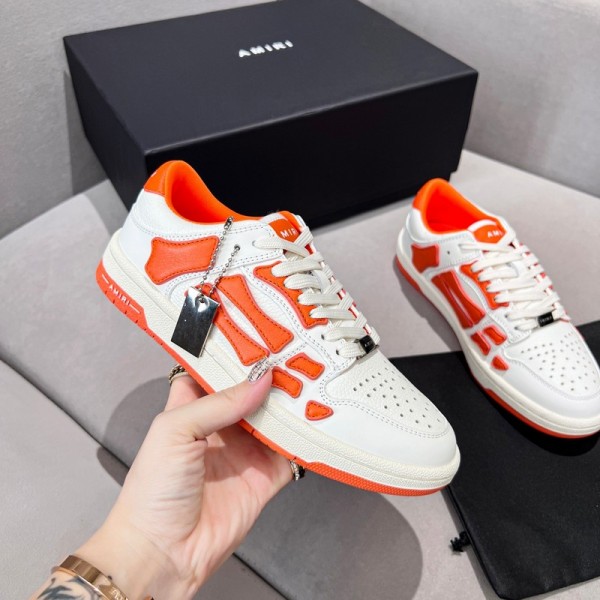 Amiri Skel Low Top Sneakers - Orange - White ASNK-003
