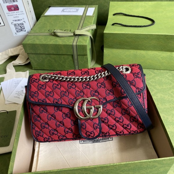 Gucci GG Marmont Multicolor Small Shoulder Bag 443497