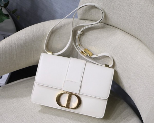 Christian Dior 30 Montaigne Box Bag - White (24X17X8cm)