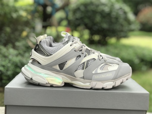 Balenciaga Track Sneaker LED in white, light grey mesh and nylon B-TRL001