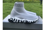 Balenciaga Graffiti Speed Sneaker Grey/White-Black 