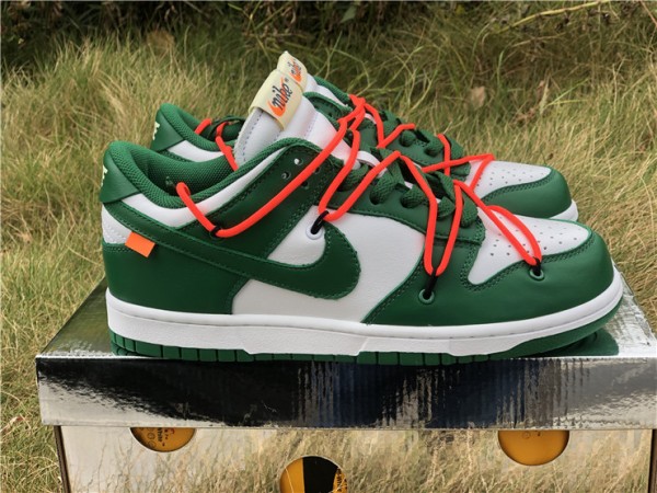 OFF-WHITE x Nike Dunk Low Pine Green 