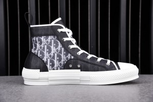Dior B23 High Top Black White Oblique Sneaker 3SH118YJP_H961