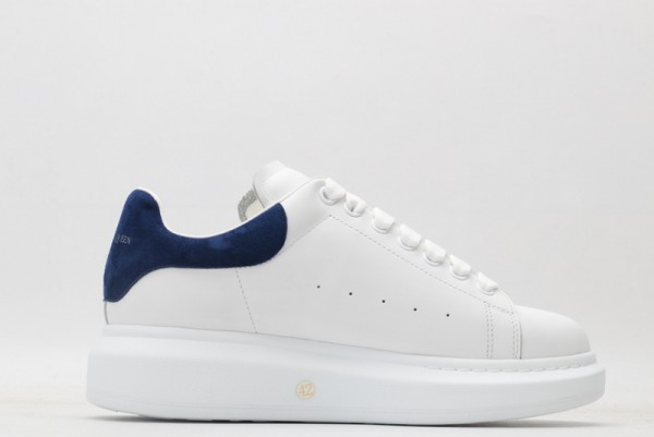 Alexander McQueen Oversized Sneaker White Paris Blue Suede