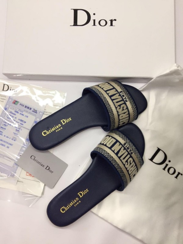 Dior Dway Slide Sandal Blue (DR-SH-B02)