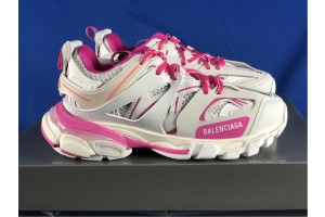Balenciaga Pink & White Track Sneakers 